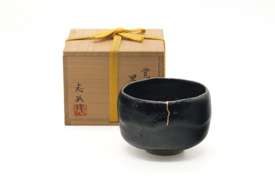 Shop Teaware Raku-yaki Chawan (Matcha Bowls) | Japanese Matcha Bowl - Utsushi Kintsugi Black Tea Bowl - 700Ml