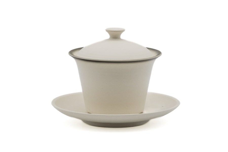 Shop Teaware Tokoname-yaki Houhin & Shiboridashi | Japanese Gaiwan - Junzo Maekawa - White Tokoname Teapot - 150Ml