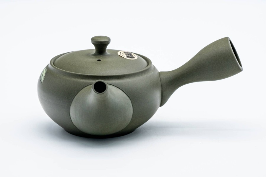 Shop Teaware Tokoname-yaki Kyusu (Teapots) | Japanese Kyusu - Shunju Kiln - Camellia Ryokudei Tokoname-Yaki Ceramic Teapot - 220Ml