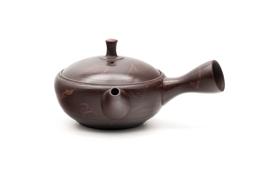 Shop Teaware Tokoname-yaki Kyusu (Teapots) | Japanese Kyusu - Gyokuryu Umehara - Benishibori Tokoname Teapot - 200 Ml