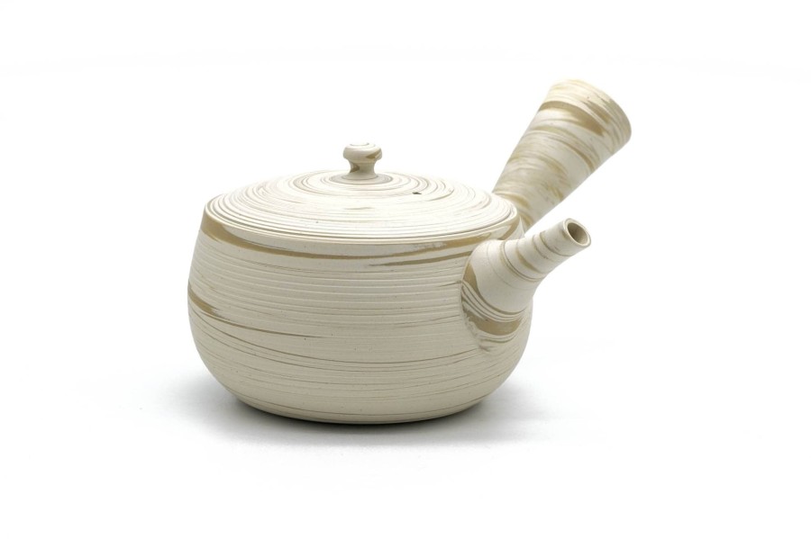 Shop Teaware Tokoname-yaki Kyusu (Teapots) | Kyushu, Japan - Tosen Kiln - Nerikomi Tokoname-Yaki Ceramic Marble Teapot - 250Ml