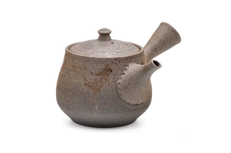 Shop Teaware Tokoname-yaki Kyusu (Teapots) | Japan Kyusu - Tanikawa Jin - Mogake Tanka Tokoname Teapot - 250Ml