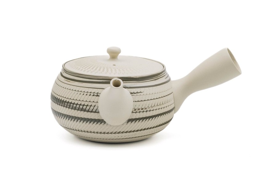 Shop Teaware Tokoname-yaki Kyusu (Teapots) | Kyushu, Japan - Tosen Kiln - Marbled Tokoname Ware Teapot - 200Ml