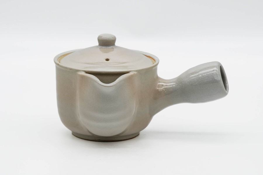 Shop Teaware Hagi-yaki Kyusu (Teapots) | Japanese Kyusu - Tsubakihide Kiln - Classic Beige Hagi-Yaki Teapot - 300Ml