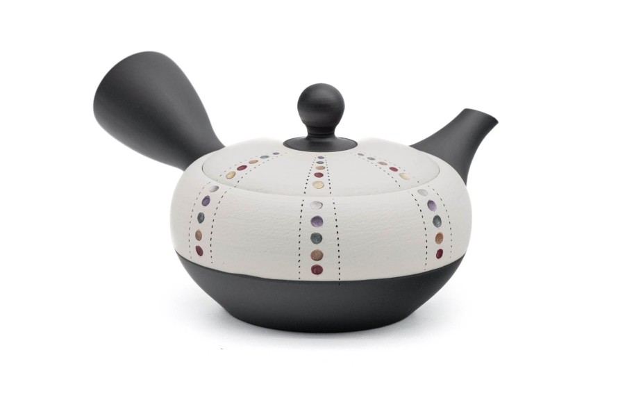 Shop Teaware Tokoname-yaki Kyusu (Teapots) | Kyushu, Japan - Shoho Kiln - Pearlescent Dot Tokoname Teapot - 260Ml