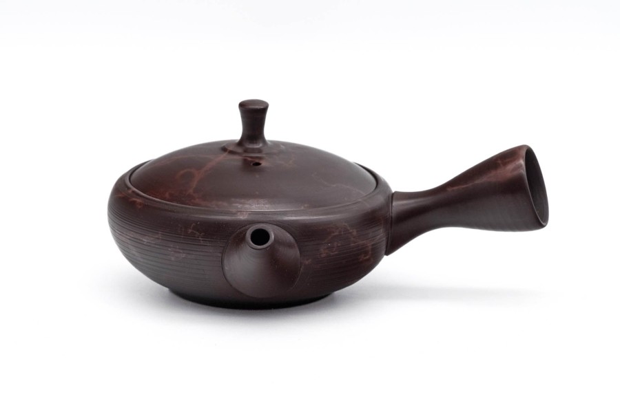 Shop Teaware Tokoname-yaki Kyusu (Teapots) | Japanese Kyusu - Gyokuryu Umehara - Benishibori Tokoname Teapot - 110 Ml