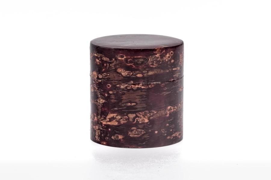 Shop Teaware Other Production Areas Tea Storage | Japanese Chazutsu - Kotodo - Cherry Bark Sakura Metal Tea Can - 100G