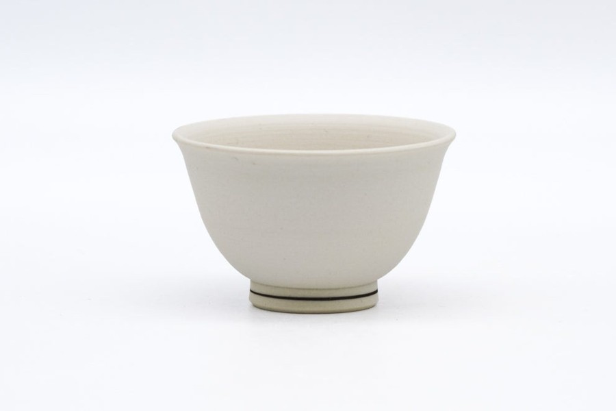 Shop Teaware Tokoname-yaki Yunomi (Teacups) | Japanese Tea Cup - Junzo Maekawa - White Sencha Bowl - 40Ml