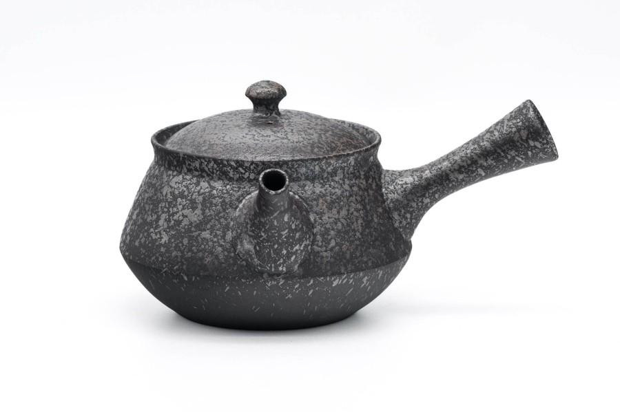 Shop Teaware Tokoname-yaki Kyusu (Teapots) | Japanese Kyusu - Fujita Tokuta - Gray Glaze Tokoname Teapot - 240Ml