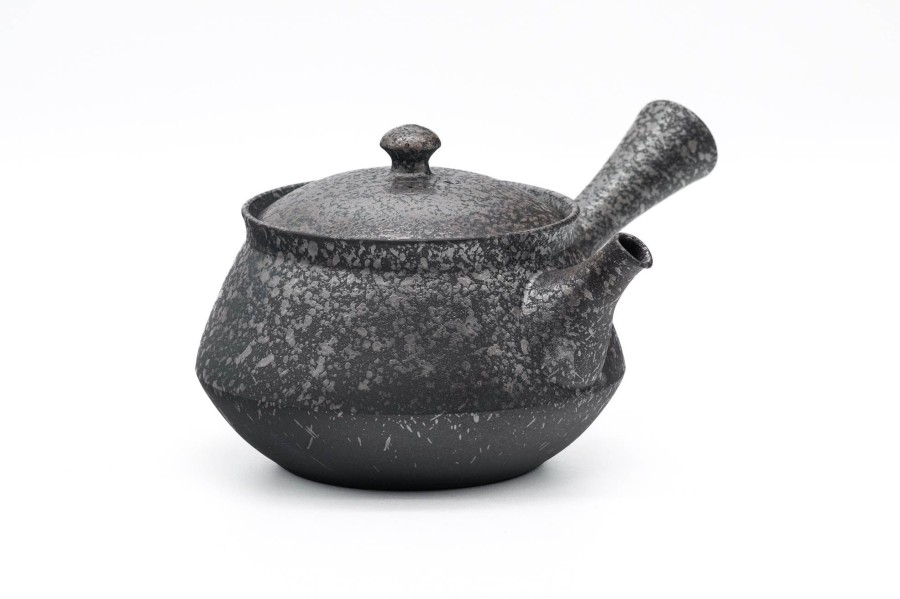 Shop Teaware Tokoname-yaki Kyusu (Teapots) | Japanese Kyusu - Fujita Tokuta - Gray Glaze Tokoname Teapot - 240Ml