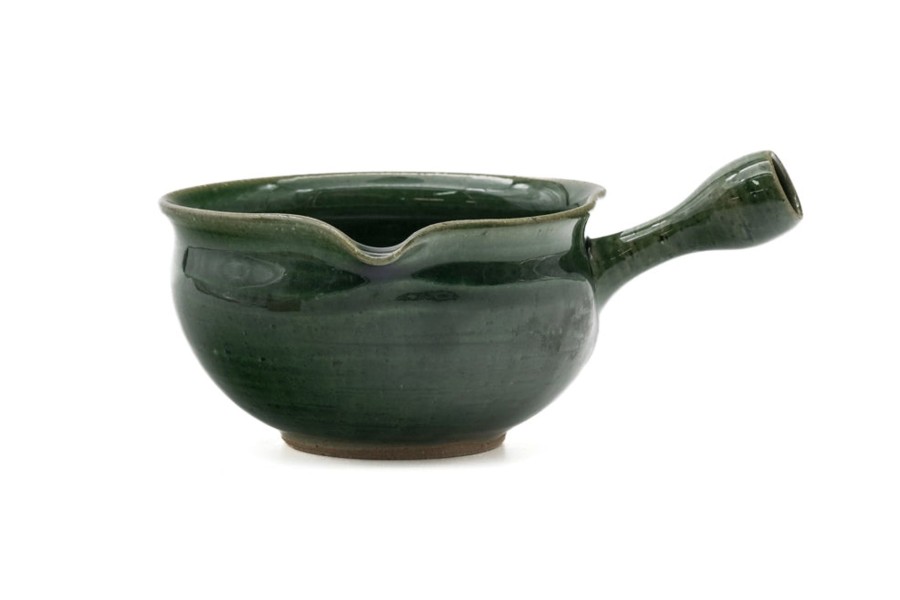 Shop Teaware Tokoname-yaki Yuzamashi (Water Coolers) | Japanese Yuzamashi - Junzo Maekawa - Green Oribe Glaze Tokoname Water Dispenser - 280Ml