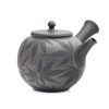 Shop Teaware Tokoname-yaki Kyusu (Teapots) | Kyushu, Japan - Tsuzuki Seiho - Momiji Black Kokudei Tokoname Teapot - 280Ml