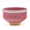 Shop Teaware Kiyomizu-yaki Chawan (Matcha Bowls) | Japanese Matcha Bowl - Linshan Kiln Linshan Kiln - Pink Glaze Clear Water Tea Bowl