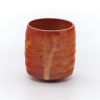 Shop Teaware Mino-yaki Yunomi (Teacups) | Japanese Tea Cup - Orange Shino Glazed Mino Yunomi - 100Ml