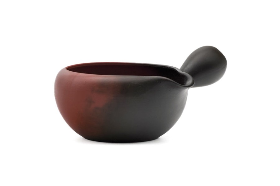 Shop Teaware Tokoname-yaki Yuzamashi (Water Coolers) | Japanese Yuzamashi - Gyokko Kiln - Black Red Yohen Tokoname Water Cooler - 280Ml