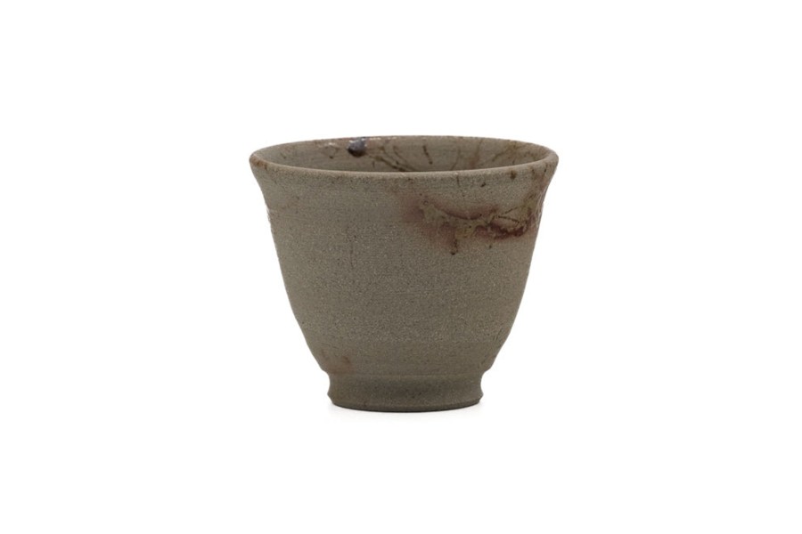 Shop Teaware Tokoname-yaki Yunomi (Teacups) | Japanese Tea Cup - Tanikawa Jin - Mogake Yakishime Tokoname Senchawan - 40Ml