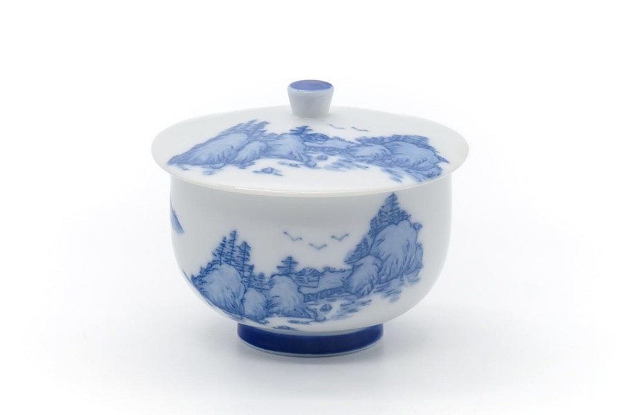 Shop Teaware Arita-yaki Yunomi (Teacups) | Japanese Tea Cup - Blue Mountain Arita Covered Yumi - 175Ml