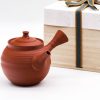 Shop Teaware Tokoname-yaki Kyusu (Teapots) | Japanese Kyusu - Murakoshi Fugetsu - Sujihiki Tokoname Red Shudei Teapot - 280Ml