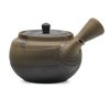 Shop Teaware Tokoname-yaki Kyusu (Teapots) | Kyushu, Japan - Hakusan - Black And Yellow Mogake Tokoname Teapot - 230Ml