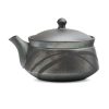 Shop Teaware Tokoname-yaki Houhin & Shiboridashi | Japanese Houhin - Sawada Tomohiro - Metal Striped Tokoname Teapot - 160Ml