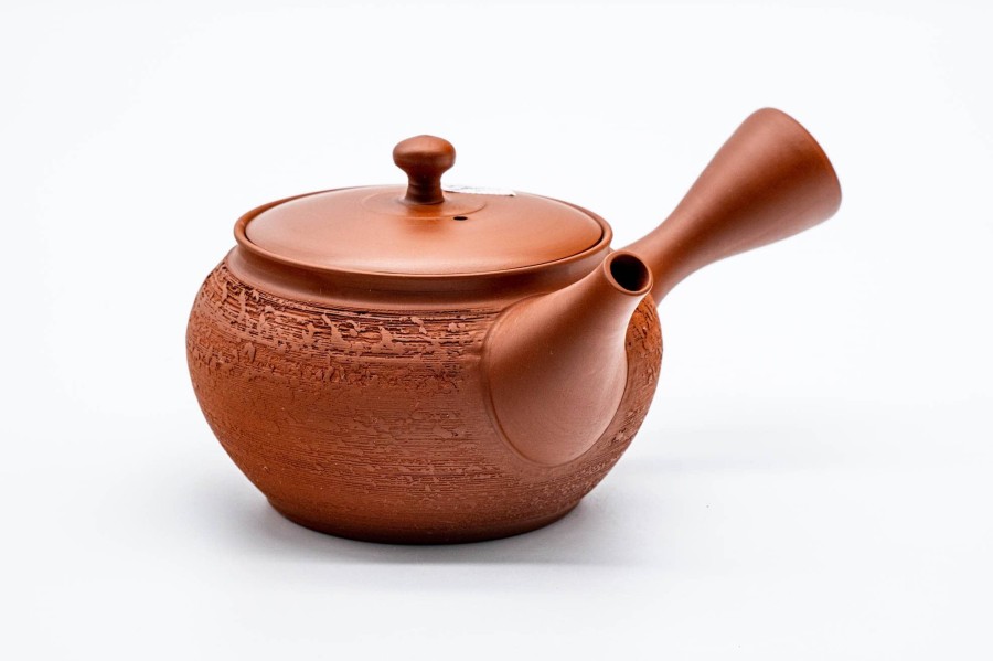 Shop Teaware Tokoname-yaki Kyusu (Teapots) | Kyushu, Japan - Tamakou Jade Work Kiln - Matsukawa Texture Tokoname Ceramic Teapot - 250Ml