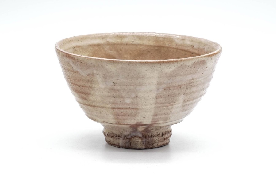 Shop Teaware Hagi-yaki Chawan (Matcha Bowls) | Japanese Matcha Bowl - Jozan Watanabe - Beige Hagi-Yaki Ido Chawan - 250Ml