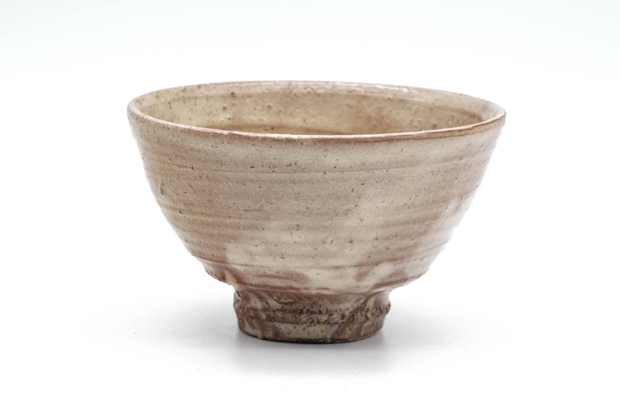 Shop Teaware Hagi-yaki Chawan (Matcha Bowls) | Japanese Matcha Bowl - Jozan Watanabe - Beige Hagi-Yaki Ido Chawan - 250Ml