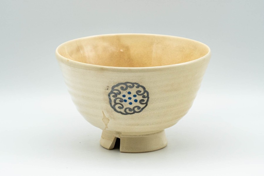 Shop Teaware Kyo-yaki Chawan (Matcha Bowls) | Japanese Matcha Bowl - Beige Badge Kyoyaki Tea Bowl - 250Ml