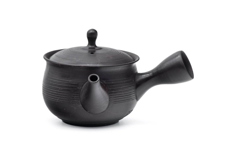 Shop Teaware Tokoname-yaki Kyusu (Teapots) | Japanese Kyusu - Gyokuryu Umehara - Benishibori Tokoname Spiral Teapot - 220 Ml