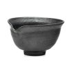 Shop Teaware Other Production Areas Chawan (Matcha Bowls) | Japanese Matcha Bowl - Kengo Sukawara - Black Matte Pour Tea Bowl - 150Ml