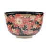 Shop Teaware Kyo-yaki Chawan (Matcha Bowls) | Japanese Matcha Bowl - Eiko Miyaji - Maple Black Kyoto Tea Bowl - 300Ml