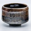 Shop Teaware Raku-yaki Chawan (Matcha Bowls) | Japanese Matcha Bowl - Hand-Carved Black Amber Glazed Raku Tea Bowl - 300Ml