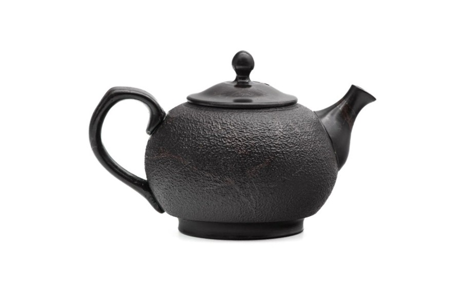 Shop Teaware Tokoname-yaki Kyusu (Teapots) | Kyushu, Japan - Tadaomi Kato - Benishibori Mogake Tokoname Teapot With Back Handle - 280Ml