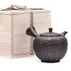 Shop Teaware Tokoname-yaki Kyusu (Teapots) | Japanese Kyusu - Mano Shunen - Textured Vine Tokoname Kokudei Teapot - 200Ml