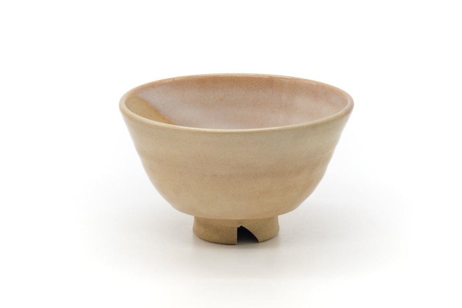 Shop Teaware Hagi-yaki Chawan (Matcha Bowls) | Japanese Matcha Bowl - Beige White Glaze Hagi Yaki Tea Bowl - 400Ml