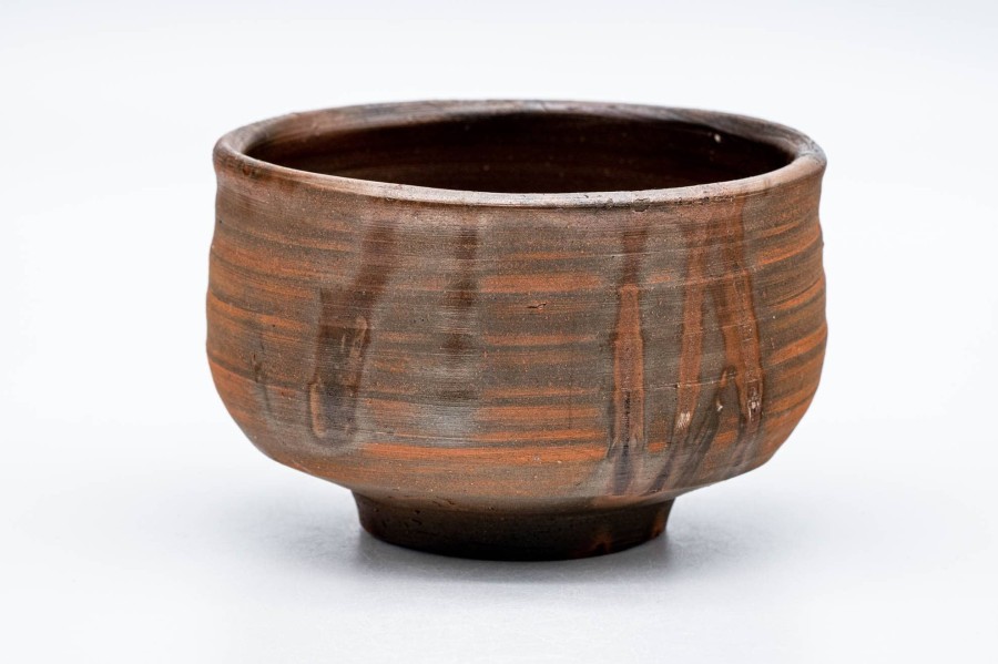 Shop Teaware Bizen-yaki Chawan (Matcha Bowls) | Japanese Matcha Bowl - Sakakibara Mitsugu - Hidasuki Bizen-Yaki Chawan - 300Ml