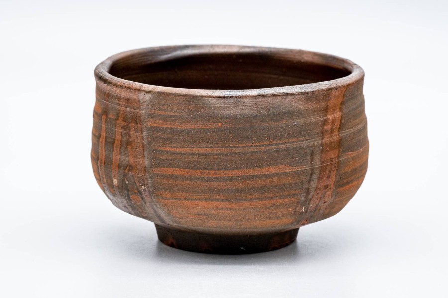 Shop Teaware Bizen-yaki Chawan (Matcha Bowls) | Japanese Matcha Bowl - Sakakibara Mitsugu - Hidasuki Bizen-Yaki Chawan - 300Ml