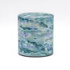 Shop Teaware Other Production Areas Tea Storage | Japanese Chazutsu - Kotodo - Blue Floral Paper Wrapped Metal Tea Can - 150G